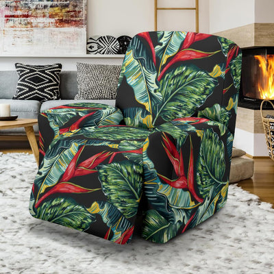 Bird Of Paradise Pattern Print Design BOP06 Recliner Slipcover-JORJUNE.COM