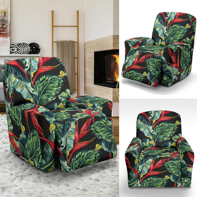 Bird Of Paradise Pattern Print Design BOP06 Recliner Slipcover-JORJUNE.COM