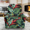 Bird Of Paradise Pattern Print Design BOP06 Recliner Slipcover-JORJUNE.COM