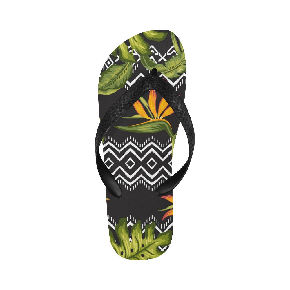 Bird Of Paradise Pattern Print Design BOP07 Flip Flops-JorJune