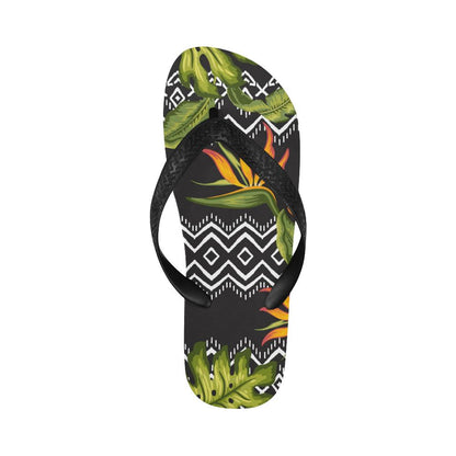 Bird Of Paradise Pattern Print Design BOP07 Flip Flops-JorJune