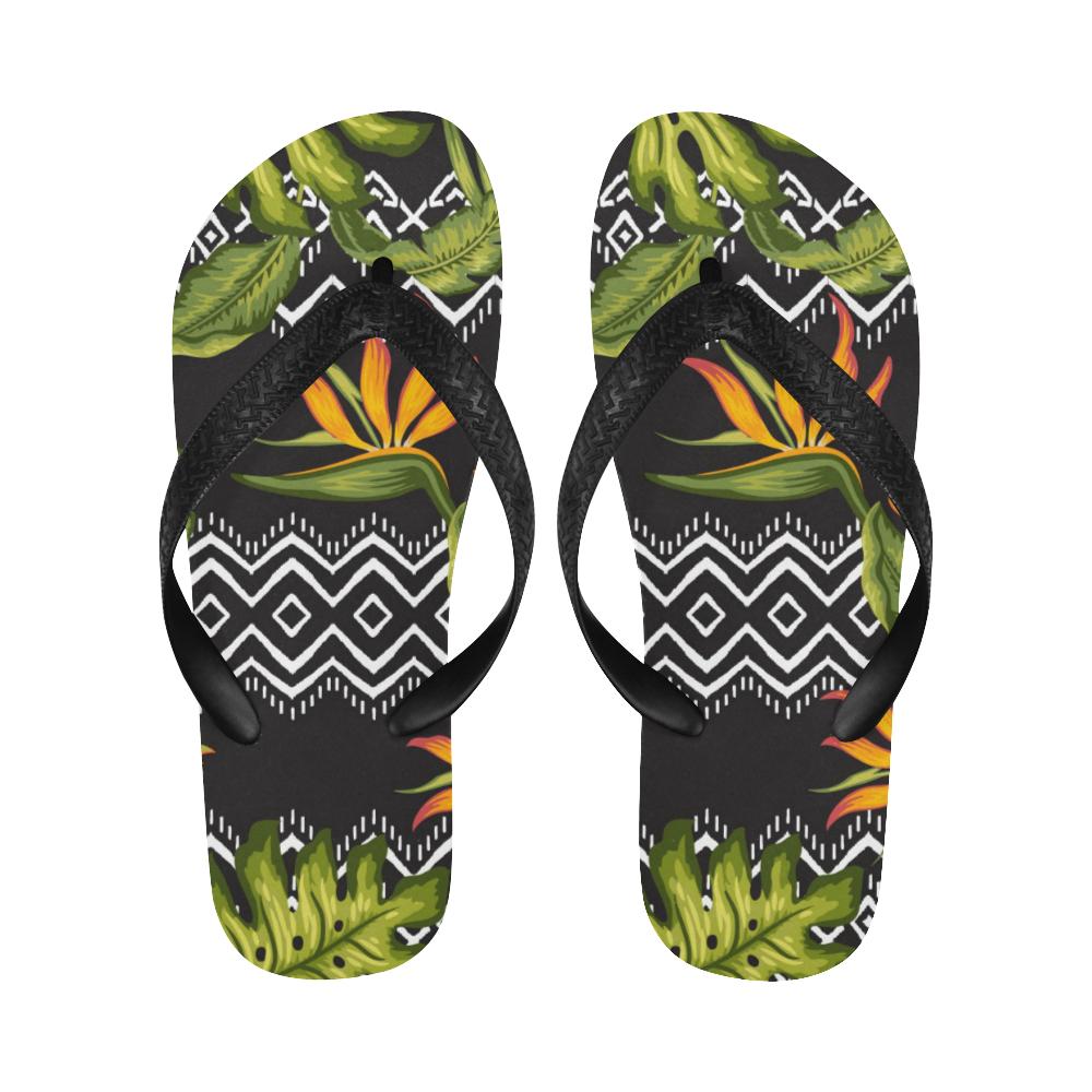 Bird Of Paradise Pattern Print Design BOP07 Flip Flops-JorJune