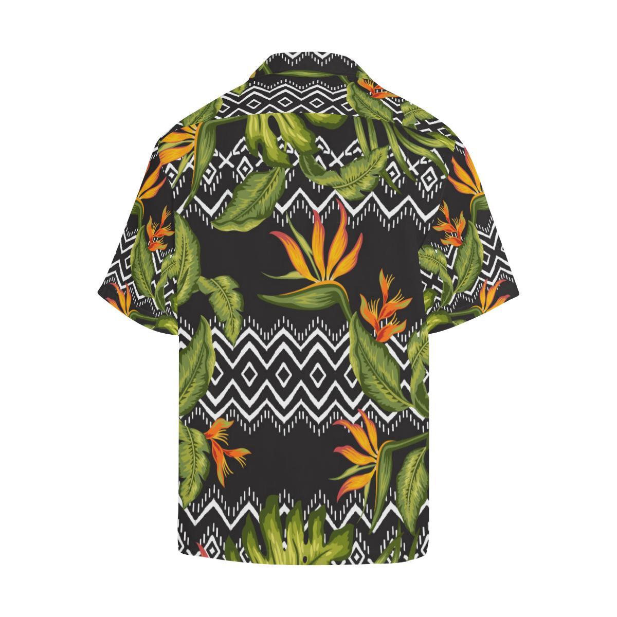 Bird Of Paradise Pattern Print Design BOP07 Men Hawaiian Shirt-JorJune