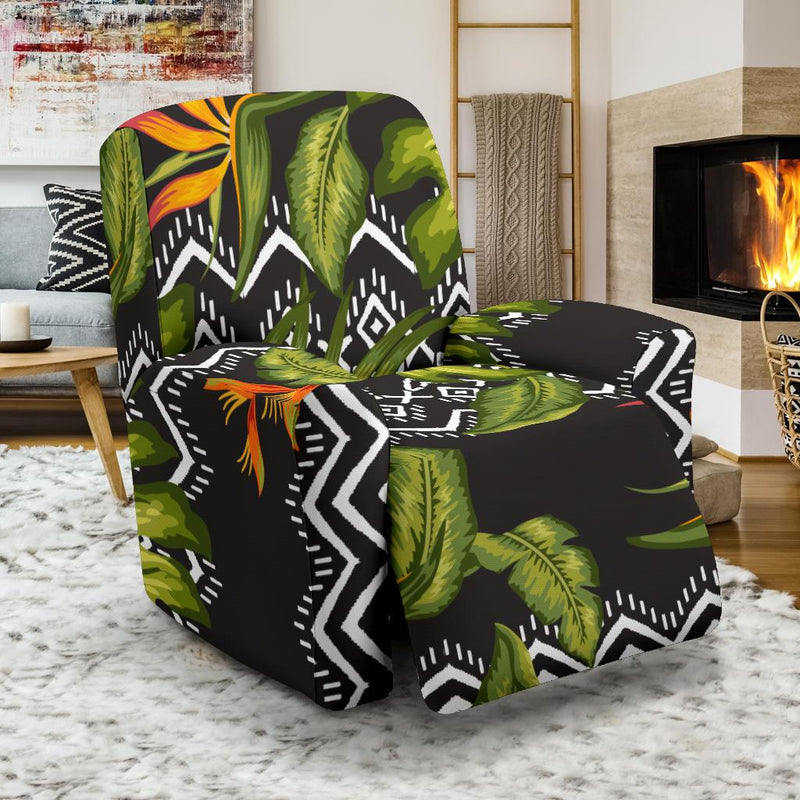 Bird Of Paradise Pattern Print Design BOP07 Recliner Slipcover-JORJUNE.COM