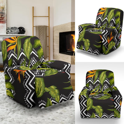 Bird Of Paradise Pattern Print Design BOP07 Recliner Slipcover-JORJUNE.COM