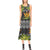 Bird Of Paradise Pattern Print Design BOP07 Sleeveless Open Fork Long Dress