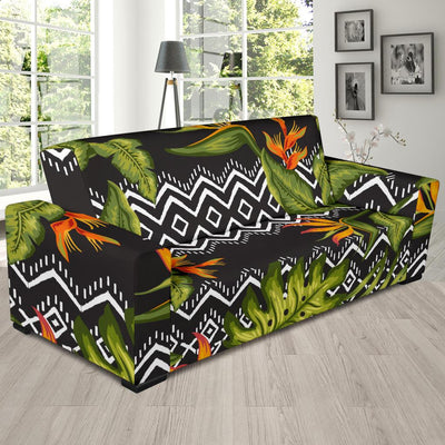 Bird Of Paradise Pattern Print Design BOP07 Sofa Slipcover-JORJUNE.COM