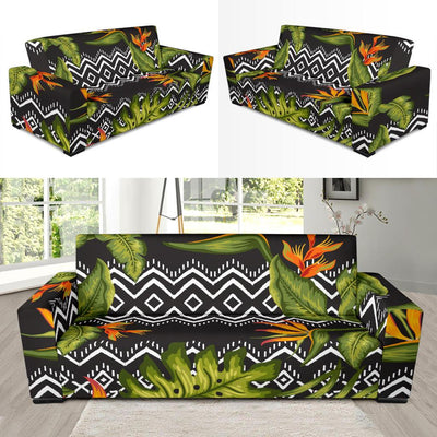 Bird Of Paradise Pattern Print Design BOP07 Sofa Slipcover-JORJUNE.COM