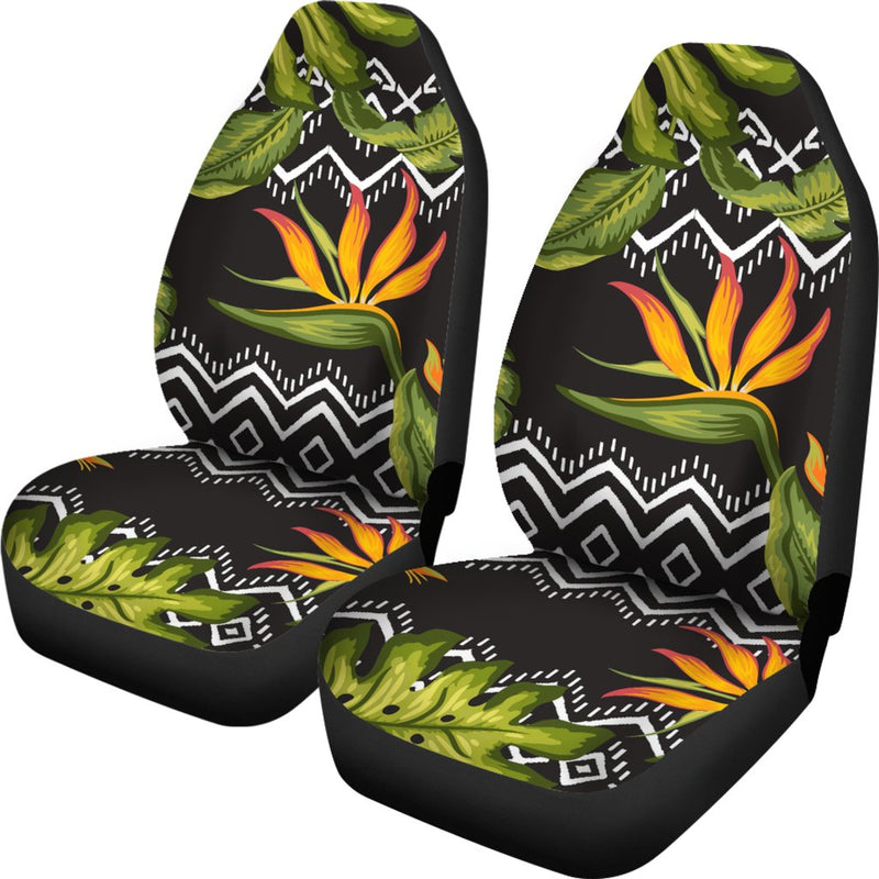 Bird Of Paradise Pattern Print Design BOP07 Universal Fit Car Seat Covers