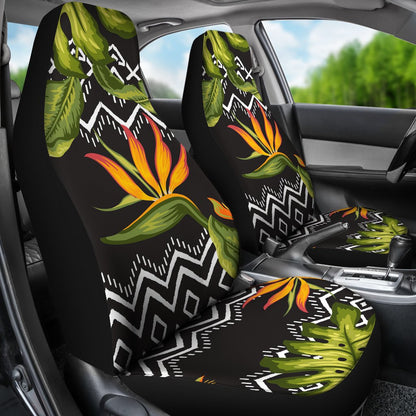 Bird Of Paradise Pattern Print Design BOP07 Universal Fit Car Seat Covers