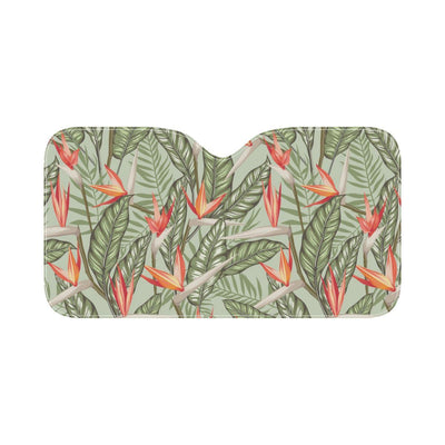 Bird Of Paradise Pattern Print Design BOP08 Car Sun Shade-JorJune