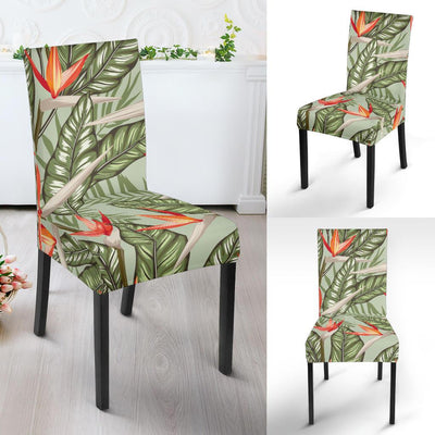 Bird Of Paradise Pattern Print Design BOP08 Dining Chair Slipcover-JORJUNE.COM