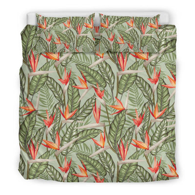 Bird Of Paradise Pattern Print Design BOP08 Duvet Cover Bedding Set-JORJUNE.COM
