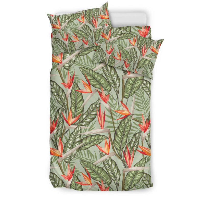 Bird Of Paradise Pattern Print Design BOP08 Duvet Cover Bedding Set-JORJUNE.COM