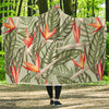 Bird Of Paradise Pattern Print Design BOP08 Hooded Blanket-JORJUNE.COM