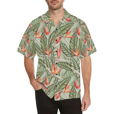 Bird Of Paradise Pattern Print Design BOP08 Men Hawaiian Shirt-JorJune