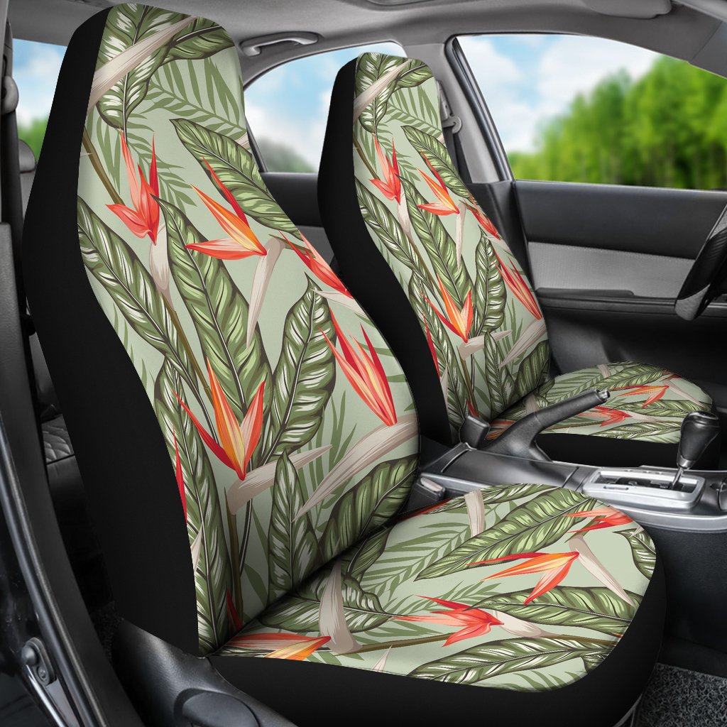 Bird Of Paradise Pattern Print Design BOP08 Universal Fit Car Seat Covers