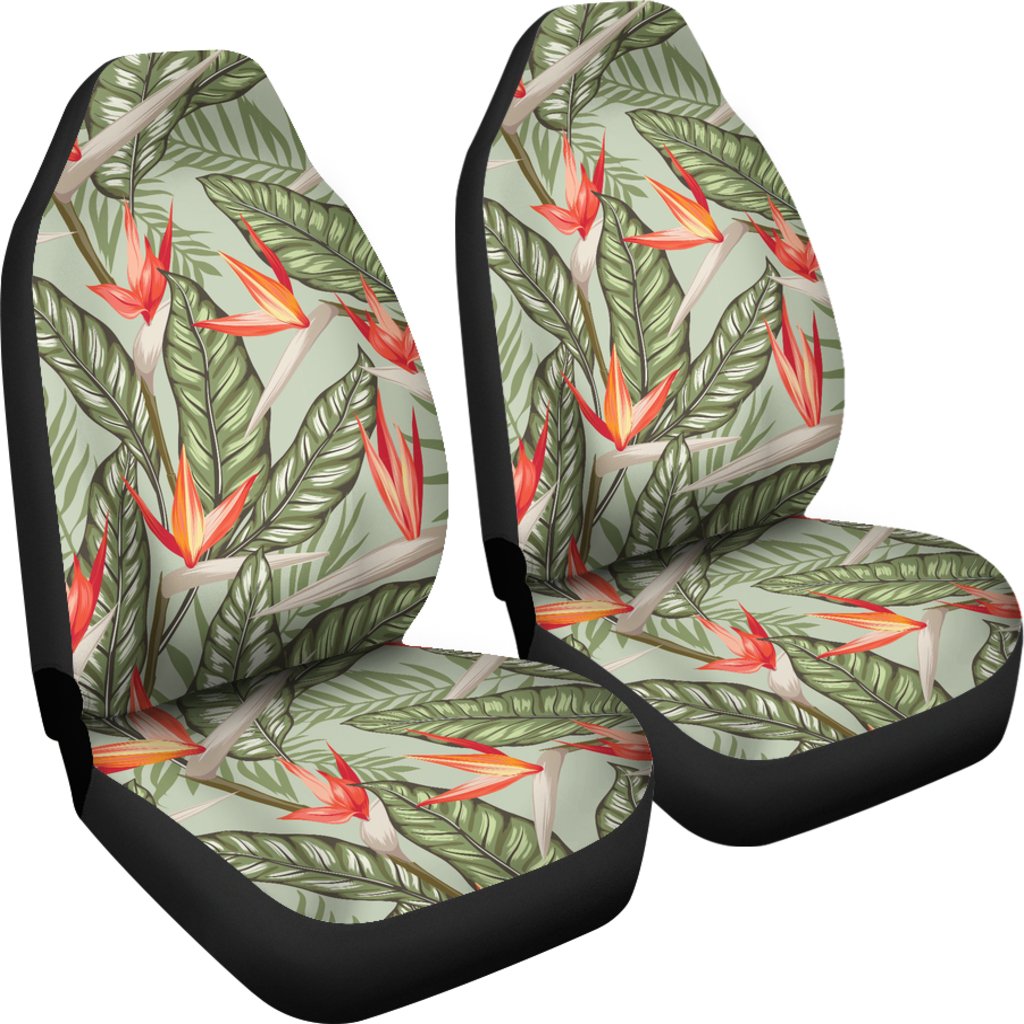 Bird Of Paradise Pattern Print Design BOP08 Universal Fit Car Seat Covers