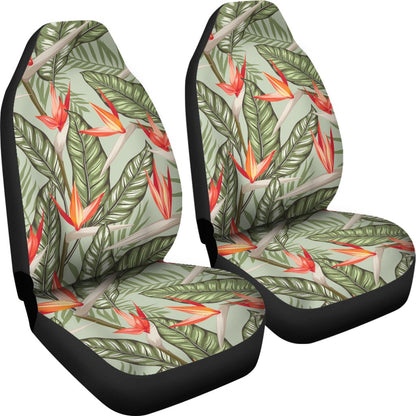 Bird Of Paradise Pattern Print Design BOP08 Universal Fit Car Seat Covers