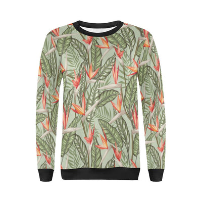 Bird Of Paradise Pattern Print Design BOP08 Women Long Sleeve Sweatshirt-JorJune