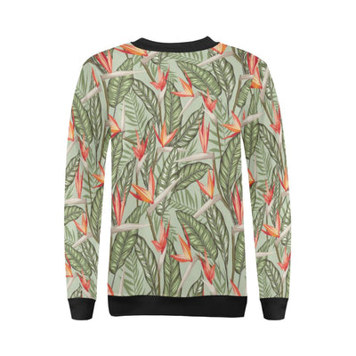 Bird Of Paradise Pattern Print Design BOP08 Women Long Sleeve Sweatshirt-JorJune