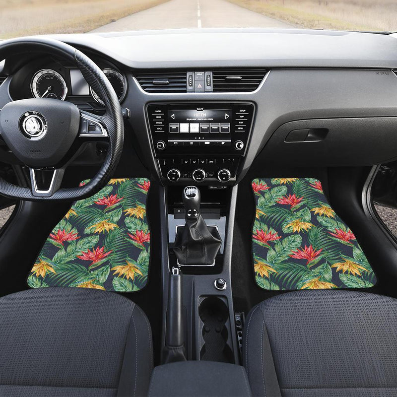 Bird Of Paradise Pattern Print Design BOP09 Car Floor Mats-JorJune