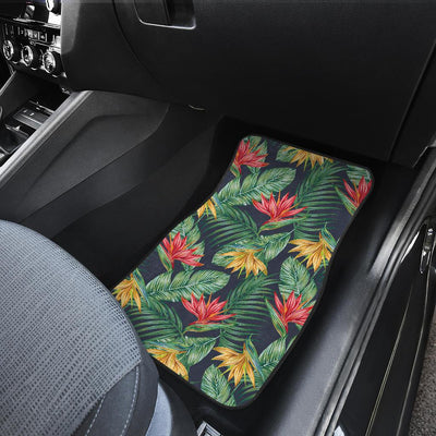 Bird Of Paradise Pattern Print Design BOP09 Car Floor Mats-JorJune