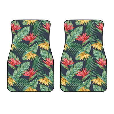 Bird Of Paradise Pattern Print Design BOP09 Car Floor Mats-JorJune