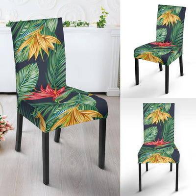 Bird Of Paradise Pattern Print Design BOP09 Dining Chair Slipcover-JORJUNE.COM