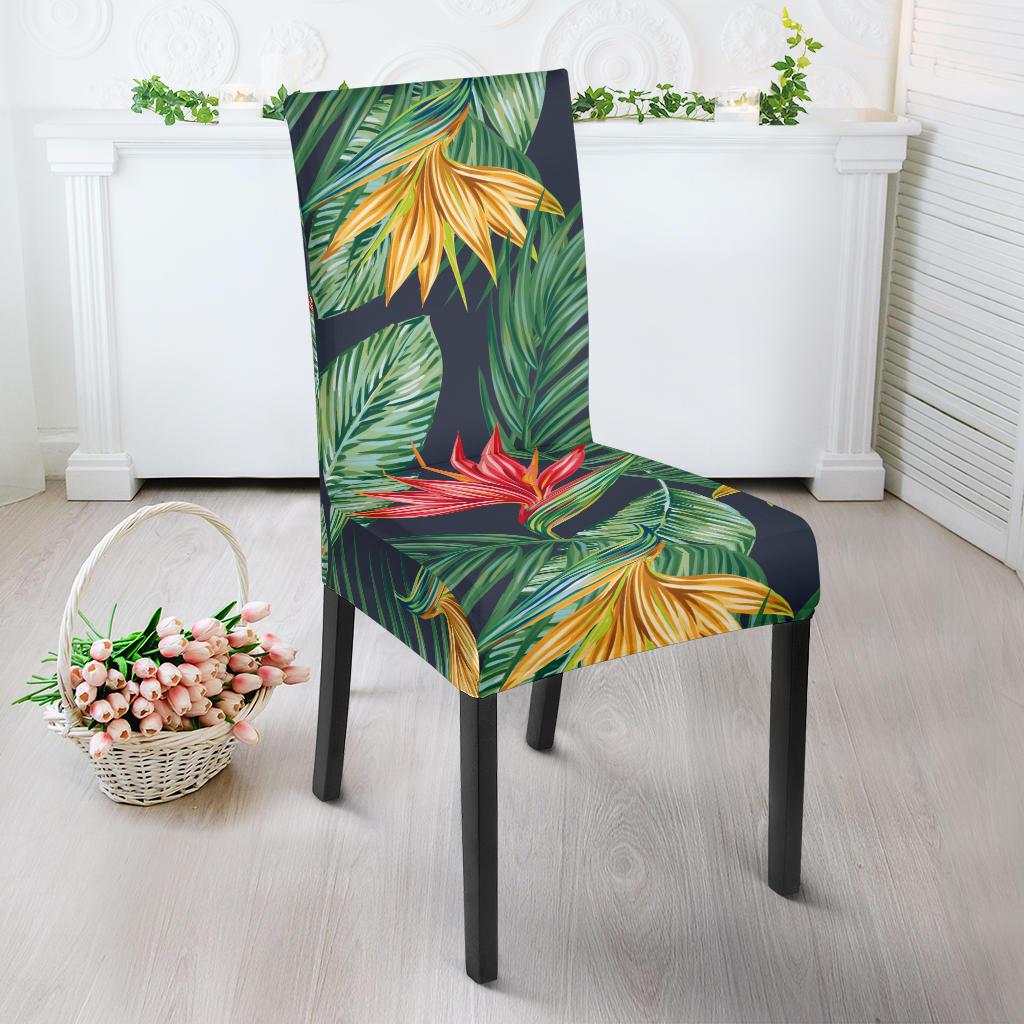 Bird Of Paradise Pattern Print Design BOP09 Dining Chair Slipcover-JORJUNE.COM