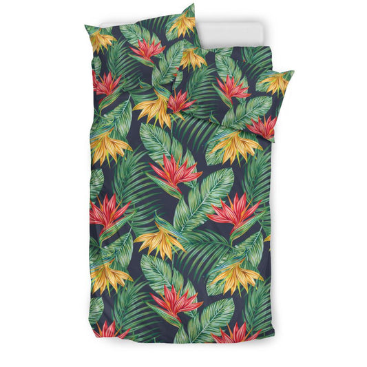 Bird Of Paradise Pattern Print Design BOP09 Duvet Cover Bedding Set-JORJUNE.COM