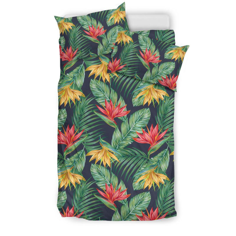 Bird Of Paradise Pattern Print Design BOP09 Duvet Cover Bedding Set-JORJUNE.COM