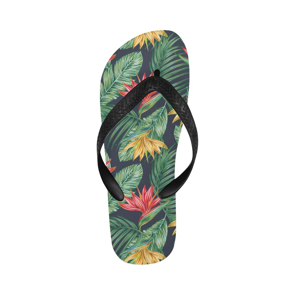 Bird Of Paradise Pattern Print Design BOP09 Flip Flops-JorJune