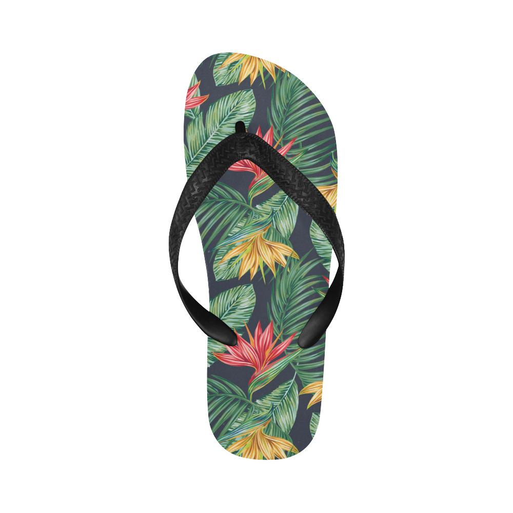 Bird Of Paradise Pattern Print Design BOP09 Flip Flops-JorJune