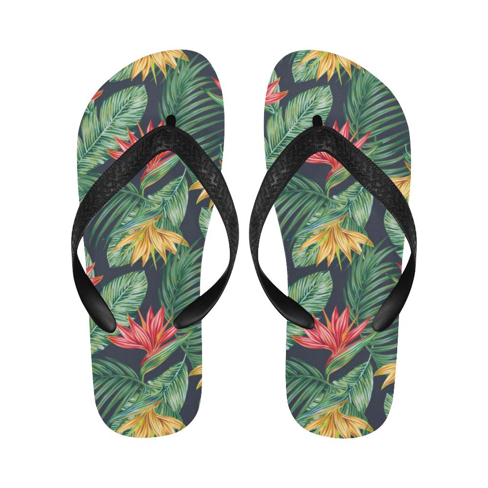 Bird Of Paradise Pattern Print Design BOP09 Flip Flops-JorJune