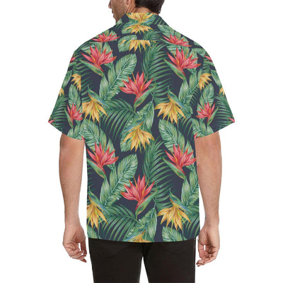 Bird Of Paradise Pattern Print Design BOP09 Men Hawaiian Shirt-JorJune