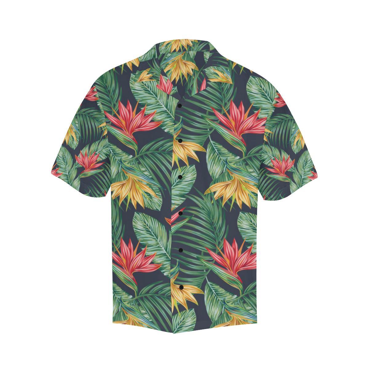 Bird Of Paradise Pattern Print Design BOP09 Men Hawaiian Shirt-JorJune
