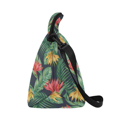 Bird Of Paradise Pattern Print Design BOP09 Neoprene Lunch Bag-JorJune