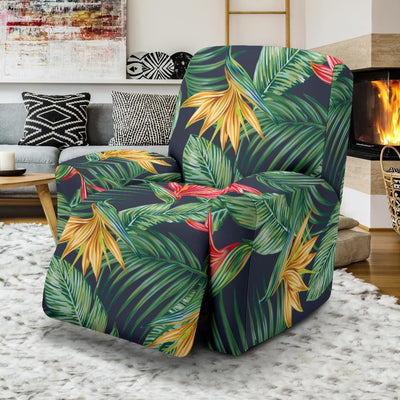 Bird Of Paradise Pattern Print Design BOP09 Recliner Slipcover-JORJUNE.COM