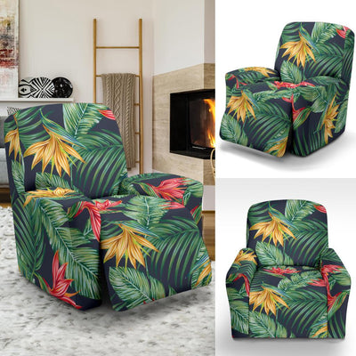 Bird Of Paradise Pattern Print Design BOP09 Recliner Slipcover-JORJUNE.COM