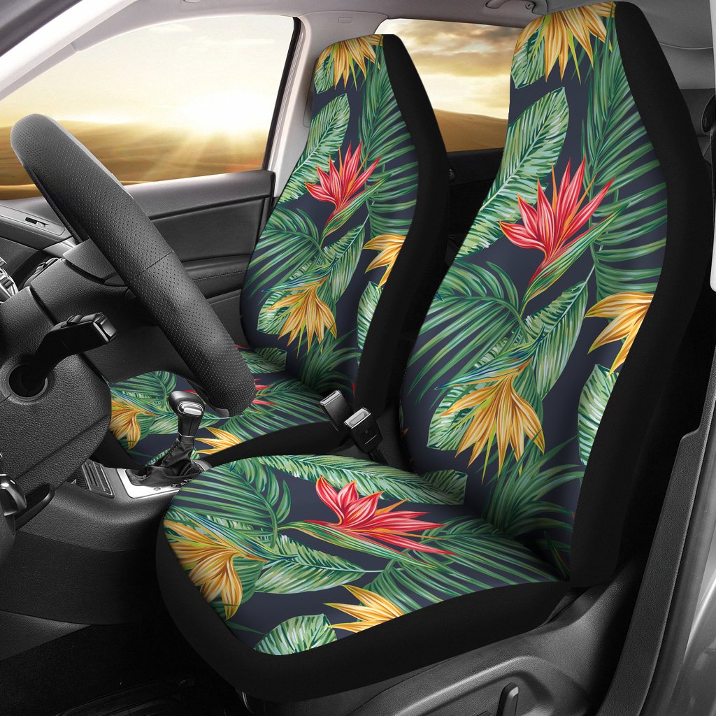 Bird Of Paradise Pattern Print Design BOP09 Universal Fit Car Seat Covers