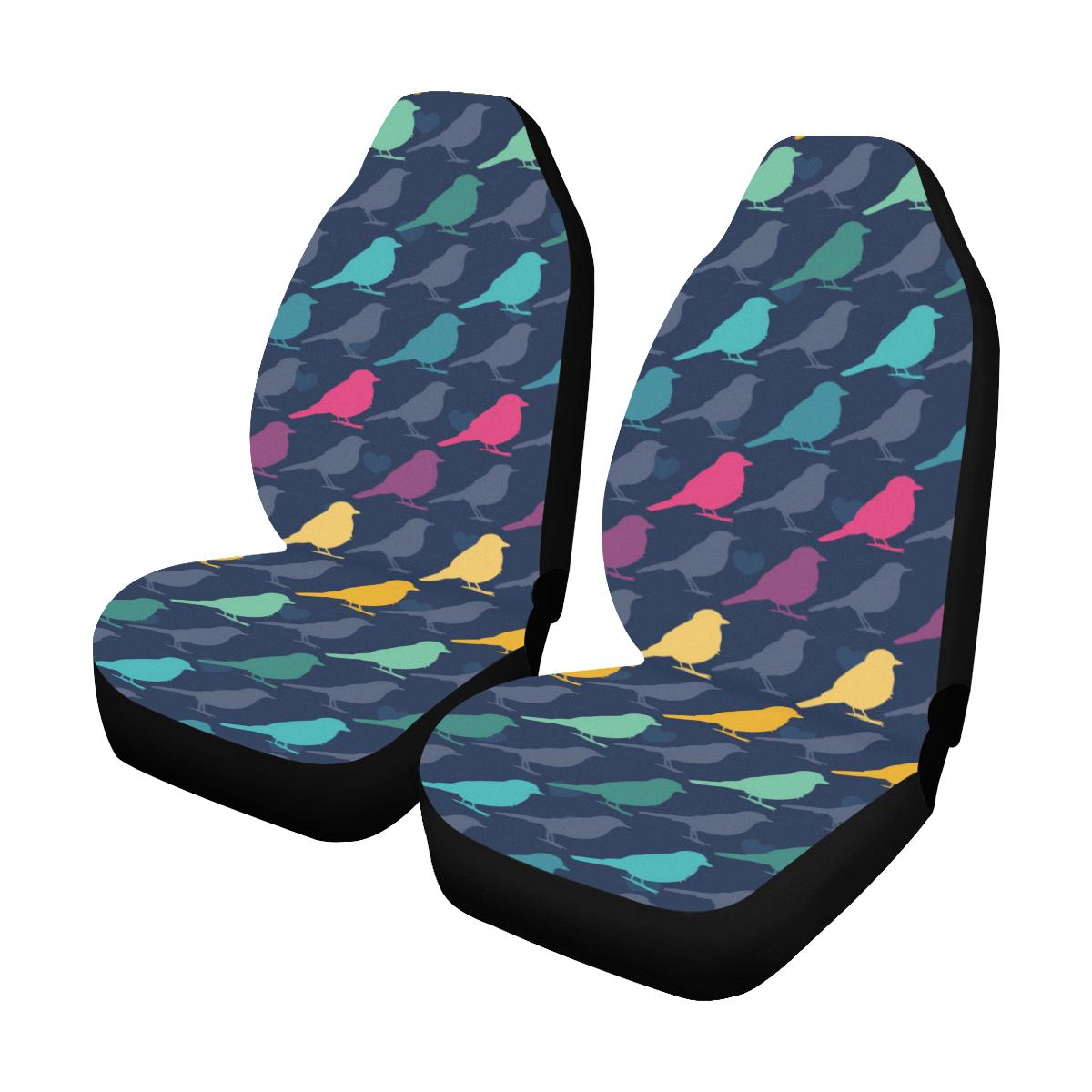 Birds Pattern Print Design 01 Car Seat Covers (Set of 2)-JORJUNE.COM