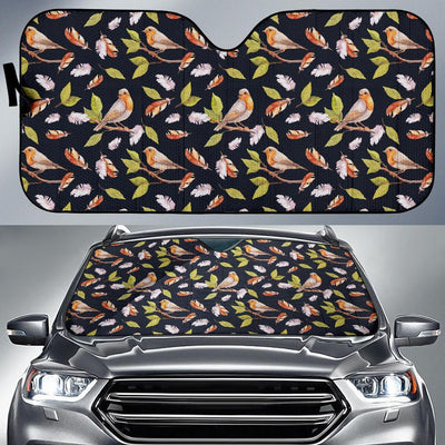 Birds Pattern Print Design 02 Car Sun Shade-JORJUNE.COM