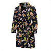 Birds Pattern Print Design 02 Men Bathrobe-JORJUNE.COM