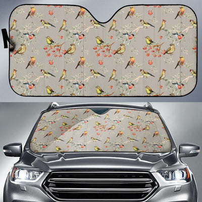 Birds Pattern Print Design 03 Car Sun Shade-JORJUNE.COM