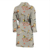 Birds Pattern Print Design 03 Men Bathrobe-JORJUNE.COM