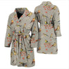 Birds Pattern Print Design 03 Men Bathrobe-JORJUNE.COM