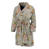 Birds Pattern Print Design 03 Men Bathrobe-JORJUNE.COM