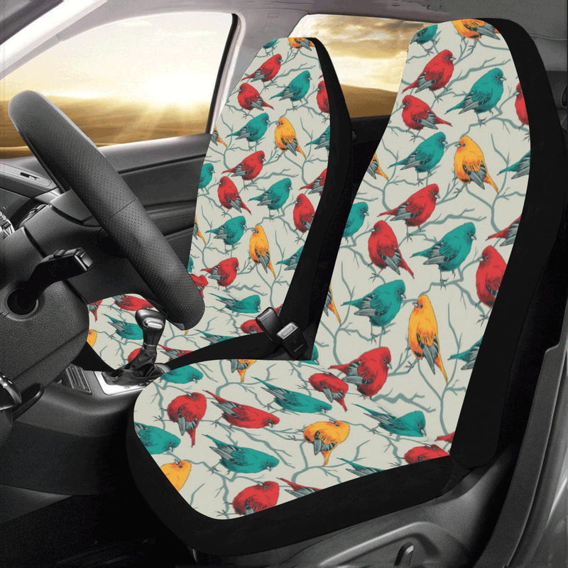 Birds Pattern Print Design 04 Car Seat Covers (Set of 2)-JORJUNE.COM