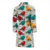 Birds Pattern Print Design 04 Men Bathrobe-JORJUNE.COM